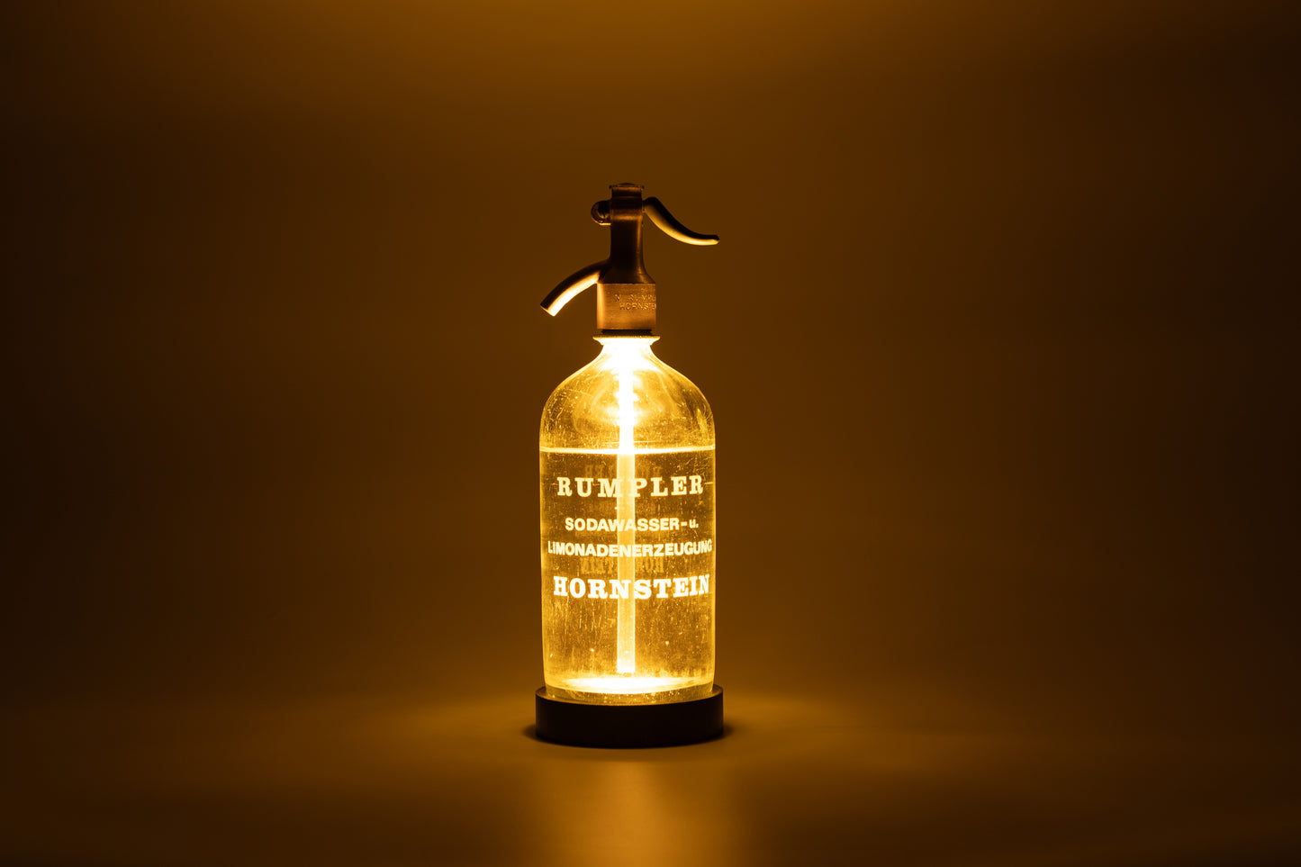 Sodawasserflasche meets Vintage Lampe