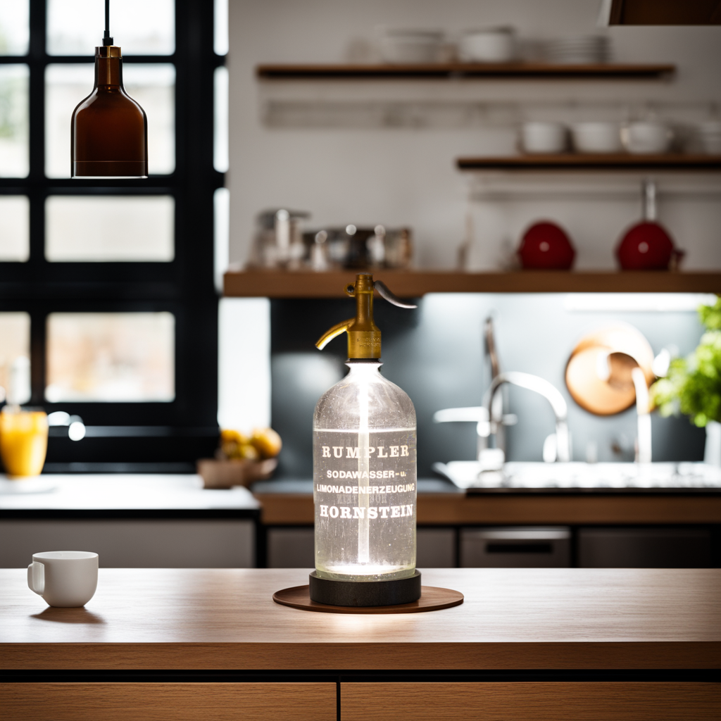 Sodawasserflasche meets Vintage Lampe
